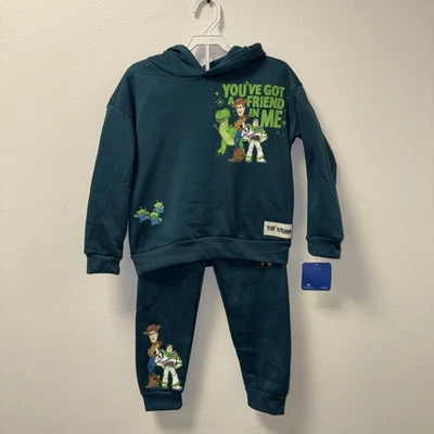 Toy Story Buzz Lightyear, Woody, Rex conjunto de sudadera con capucha y pantalón niños talla 5 nuevo Foto 1 de 4