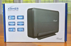 Rosewill ARMER Powered External HDD Enclosure 3.5" SATA USB 3.0 UASP Retail Box - Picture 1 of 1