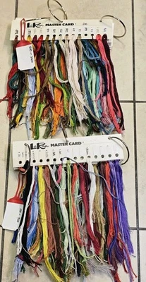 LoRan Master Card Embroidery Thread Lot 20 Cards 200+ Colors Floss Holders - Image 1 of 4
