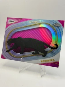 2025 🎀 Topps Disney Chrome BAGHEERA #107 🩷 Yellow Refractor 🩷 187/250 - Picture 1 of 2