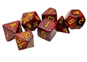 Chessex - Speckled Polyhedral 7 Dice Set - Mercury - Picture 1 of 3