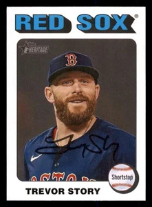 2024 Topps Heritage White Border #572 Trevor Story Boston Red Sox - Picture 1 of 2