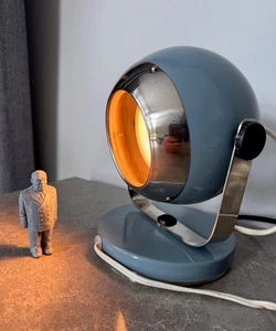 Lámpara de bola de ojo vintage soviética de la era espacial decoración de la URSS lámpara de noche de mediados de siglo - Imagen 1 de 11