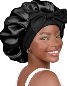 Silk Bonnet 100% Mulberry Silk Sleep Cap Breathable & Adjustable Sleeping Sil - Picture 1 of 6