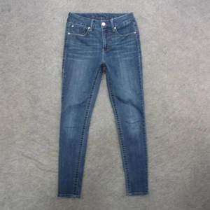 Seven7 Jeans Womens 8 Blue Skinny Mid Rise Stretch Denim Zip Fly Five Pocket - Picture 1 of 11