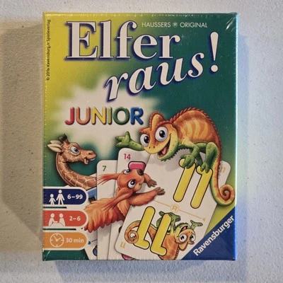 Elfer Raus! Junior CARD GAME 2016 AGES 6+ RAVENSBURGER GERMAN - BRAND NEW SEALED - Image 1 of 4