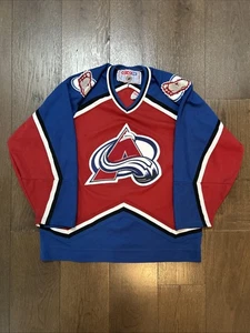 Vintage CCM Colorado Avalanche 90s Pro Stitched Jersey Size L - Bild 1 von 5