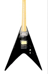 Fernandes King V E-Gitarre schwarz Unikat Japan frühe 90er Humbucker V-Form - Bild 1 von 9