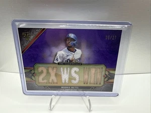 2024 Topps Triple Threads - Triple Threads Relics Mookie Betts #TTR-MB /27 (MEM) - Foto 1 di 2