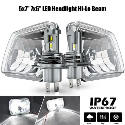 Bombilla halo de faros LED 7x6" 5x7 para camioneta Mazda B2000 B2200 B2600 1986-93 Foto 1 de 4