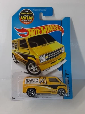 Hot Wheels HW City Custom '77 Dodge Van 20/250 Mooneyes Yellow - Image 1 of 3