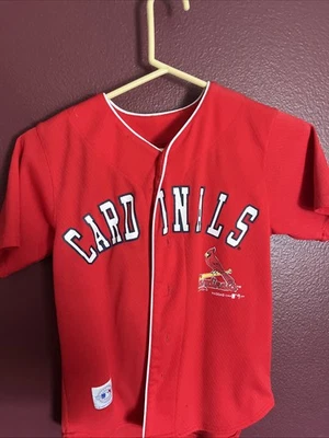 Camiseta majestuosa roja Mark McGwire vintage juvenil mediana de los Cardenales de San Luis #25 Foto 1 de 4