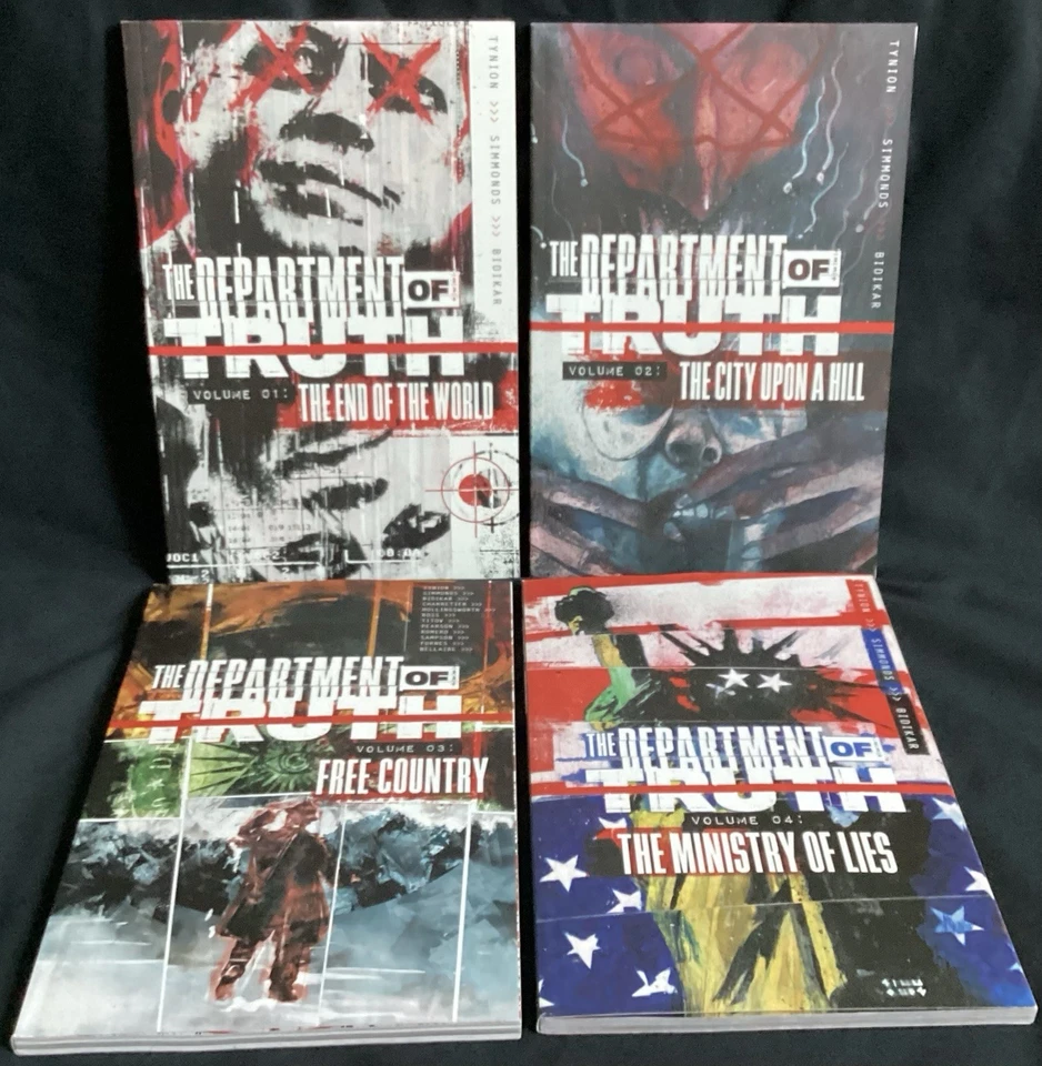 THE DEPARTMENT OF TRUTH VOLUME 1-4 1 2 3 4 TPB GRAPHIC NOVELS! - Image 1 of 4