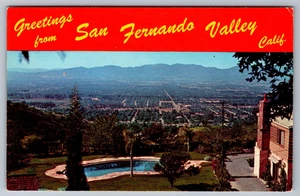 Greetings from San Fernando Valley California Postcard - Picture 1 of 2