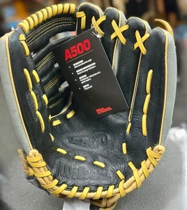 Wilson A500 12,5" Leder Baseball Handschuh Righty RHT *NEU* WBW100159125 - Bild 1 von 2