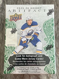 2025-26 UD Artifacts Sealed 6 Pack Blaster Box Demidov Schaefer rookie +++ ??? - Picture 1 of 3