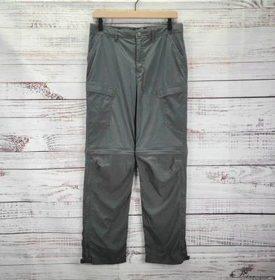REI Sahara Convertible Hiking Pants Youth XL (18) Gray Lightweight Nylon Cargo - Image 1 of 4