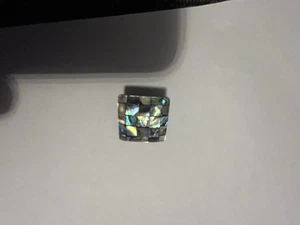 Abalone Shell Square Button 18mm Shank Mosaic Inlay Dress Coat Jacket Cardigan - Picture 1 of 3