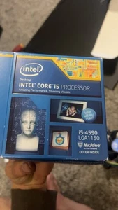 INTEL QUAD CORE i5-4590 3.3GHZ / 3.9ghz 6M PROCESSOR CPU LGA1150 - Picture 1 of 3
