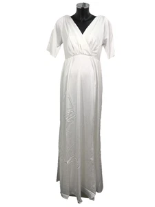 TIFFANY ROSE ''ZOE" Maternity Wedding Gown (Long) Ivory Size UK 18-20 - Picture 1 of 11