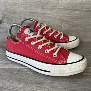 Converse Trainers Women’s Red UK Size 4 All Star Low OG M9696 - Picture 1 of 7