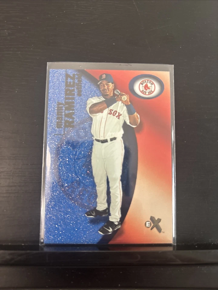 2001 FLEER SKYBOX EX E-X ESSENTIAL CREDENTIALS #95 MANNY RAMIREZ #/299 NM-MT - Image 1 of 1