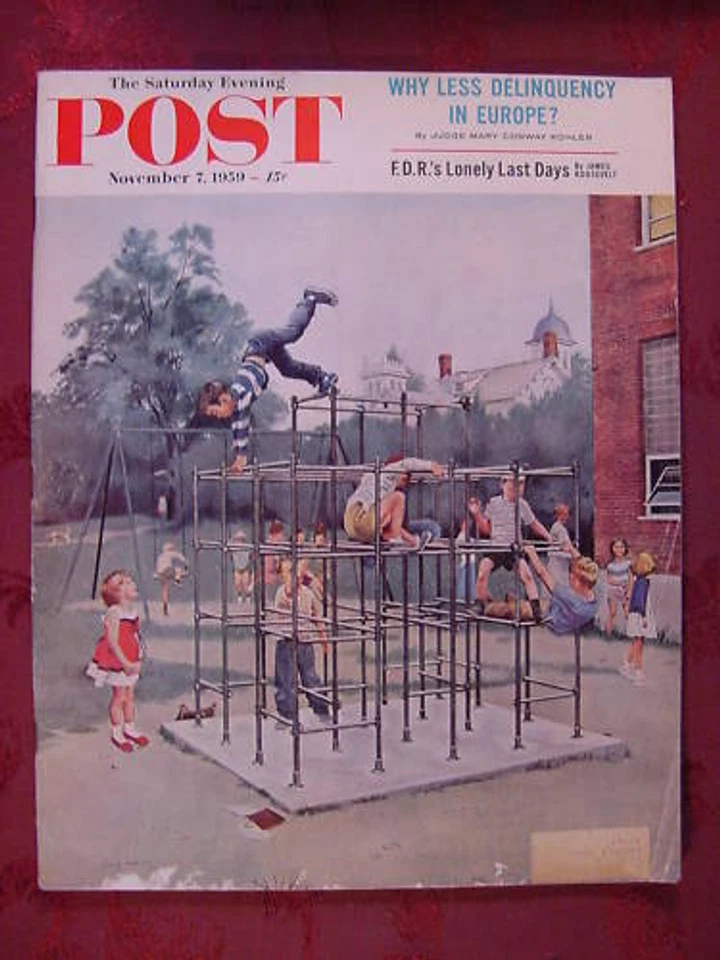 Saturday Evening POST November 7 1959 GEORGE HUGHES GEOFFREY HOUSEHOLD - Image 1 of 1