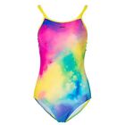 Slazenger Womens Thinstrap Swimsuit One Piece Pool Beach Swimwear Round Neck