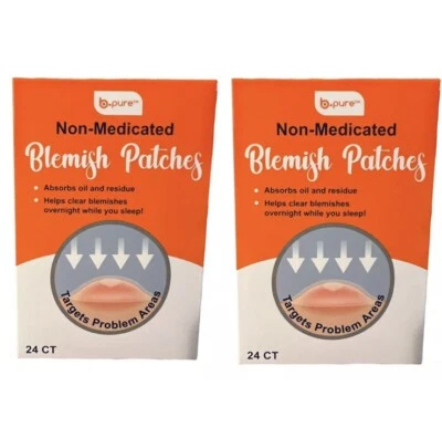 Lot of 2 B. Pure Non-Medicated Blemish Patches 48 patches total *NEW* - Image 1 of 3