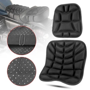 Universal Motorcycle Seat Comfort Gel Seat Cushion Relief Pressure Air Pad Cover - Picture 1 of 7