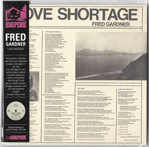 Fred Gardner - LOVE SHORTAGE - MINI-LP CD 1979 Alternative Rock/Folk/Reggae - Picture 1 of 2