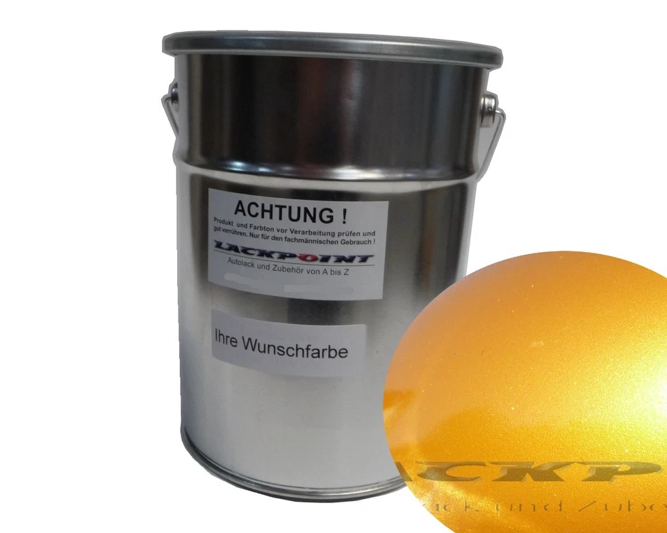 3 Liter Basislack Spritzfertig geeignet für Renault 302 Gold Metallic Autolack - Bild 1 von 1