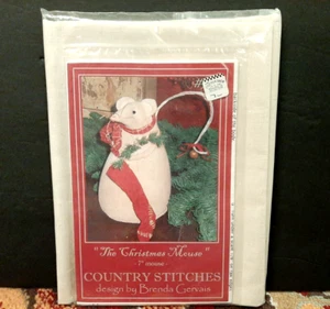 Vintage Il Topo di Natale Modello PUNTI DI CAMPAGNA con Tessuto ~ Brenda Gervais - Foto 1 di 4