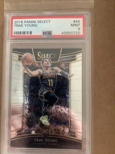 2018-19 Panini Select Trae Young Rookie RC #45, Atlanta Hawks, Graded PSA 9 - Picture 1 of 1