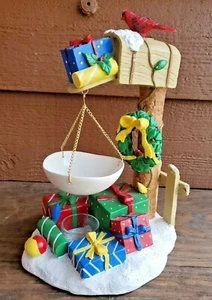 Yankee Candle 2012 Christmas Hanging Tart Mailbox Cardinal Presents Snow - Picture 1 of 12