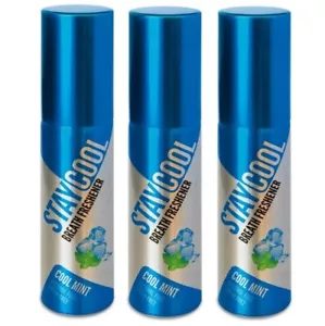 3er-Pack Staycool Atemerfrischer 130 Sprays kühl neuwertig besser als Binaca! - Bild 1 von 2