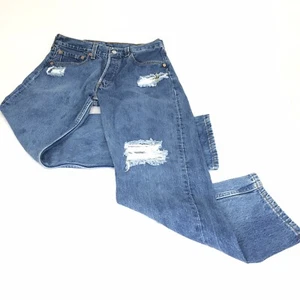 Levis 501 Herren Jeans Red Tab Destroyed Bleached Faded Vintage 80er USA 32 x 30 - Bild 1 von 7