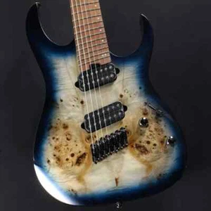 Ibanez RGMS7PB-CBS (Cosmic Blue Starburst) 7-String Electric Guitar with Gig Bag - Picture 1 of 6
