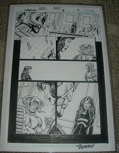 MAGOG #9  PAGE #5  ORIGINAL ART  2010  DERENICK RAMOS  DC COMIC BOOK - Picture 1 of 2