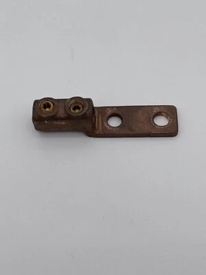Panduit HHL-2N 2/0 - 4/0  2 Hole, Straight Tongue, 2 Screw, Copper Ground Lug - Image 1 of 4