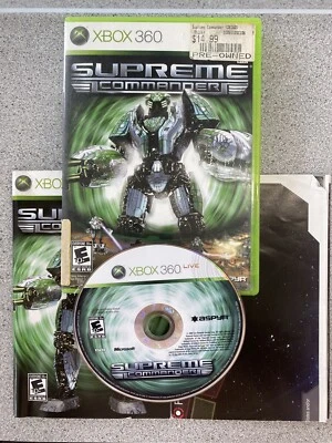 Supreme Commander (Microsoft Xbox 360, 2008) Complete Manual & Map Untested READ - Image 1 of 4