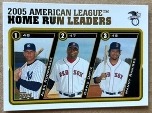 Tarjeta DAVID ORTIZ HOF 2005 TOPPS UPDATE HR Leaders #UH135 estado casi nuevo-como nuevo - Imagen 1 de 2