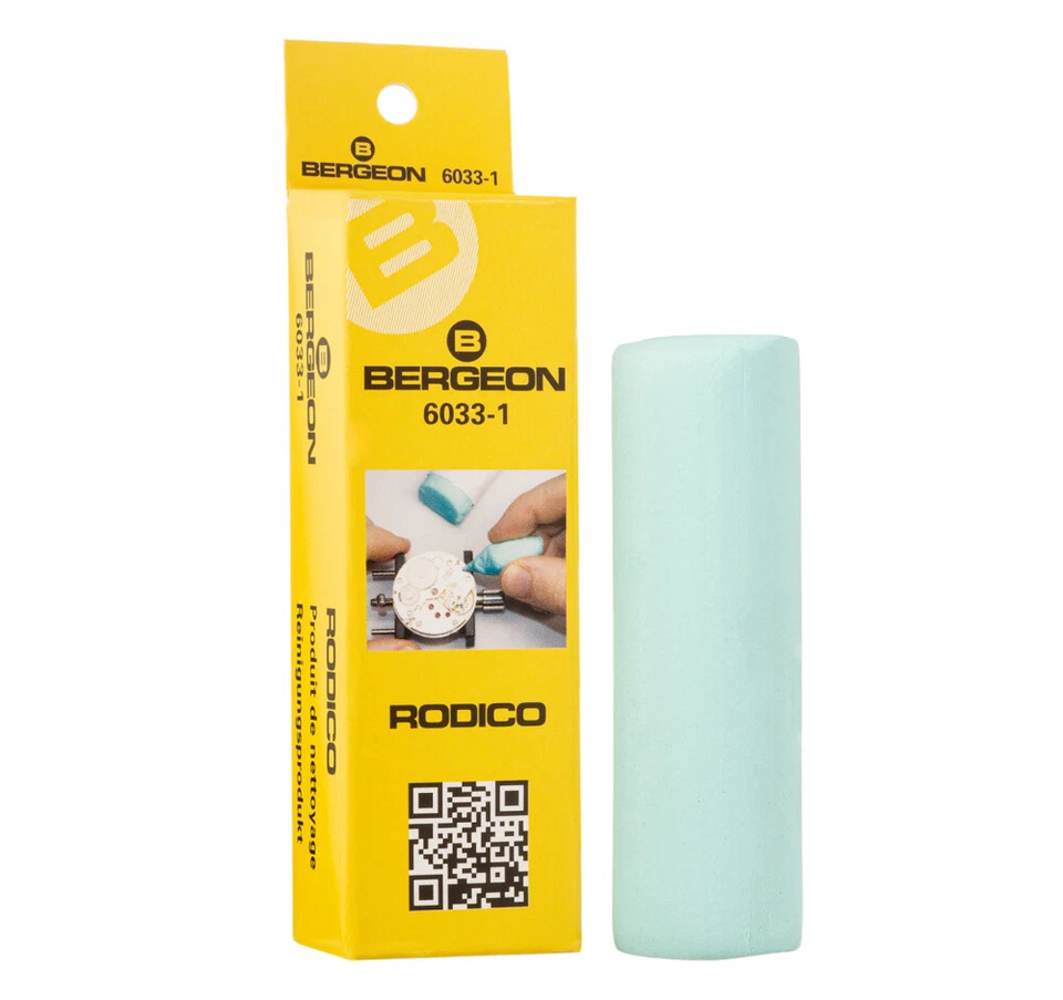 Pasta Rodico Bergeon pulizia sporco polvere meccanismi perni ruote orologio 6033