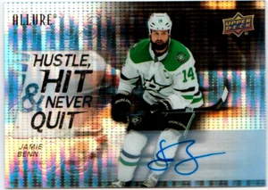 JAMIE BENN AUTO 2021-22 ALLURE RARE HUSTLE HIT SSP BLUE LINE AUTOGRAPH 1:2,693 - Picture 1 of 2