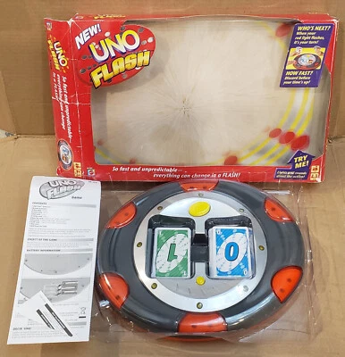 UNO Flash Electronic Card Game Mattel 2007, Complete All 108 Cards Tested Works - Image 1 of 4