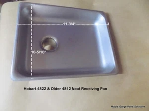 Hobart 4822 & Older 4812 Chopper Feed Pan E-120903 Look at measurements +stomper - Picture 1 of 2