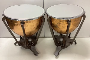 Pair Of Ludwig Timpani 25” and 28” Copper New Heads Free Ship - Picture 1 of 10