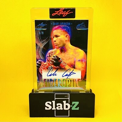 2023 LEAF COLBY COVINGTON AUTO /9 FIBEROPTIC, ART OF SPORT, SSP, SEALED! - Image 1 of 2