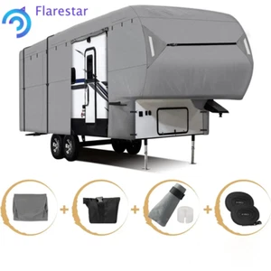 Fit For 29'-33' FT 4-Ply Waterproof 5TH Wheel RV Motorhome Camper Storage Cover - Picture 1 of 18