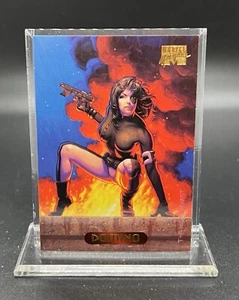 1994 Fleer Marvel Masterpieces DOMINO #32 Sammlerstück Comic Hildebrandt - Bild 1 von 2